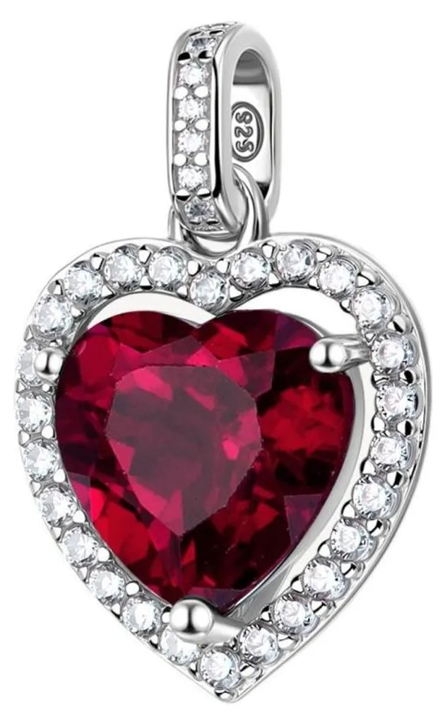 Pendentif cœur argent FPR141 : bijou hypoallergénique ne noircit pas