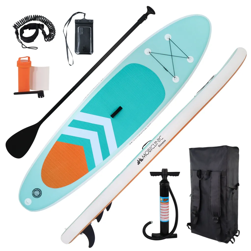 Paddle Gonflable 315cm avec Revêtement Antidérapant et Sac de Transport