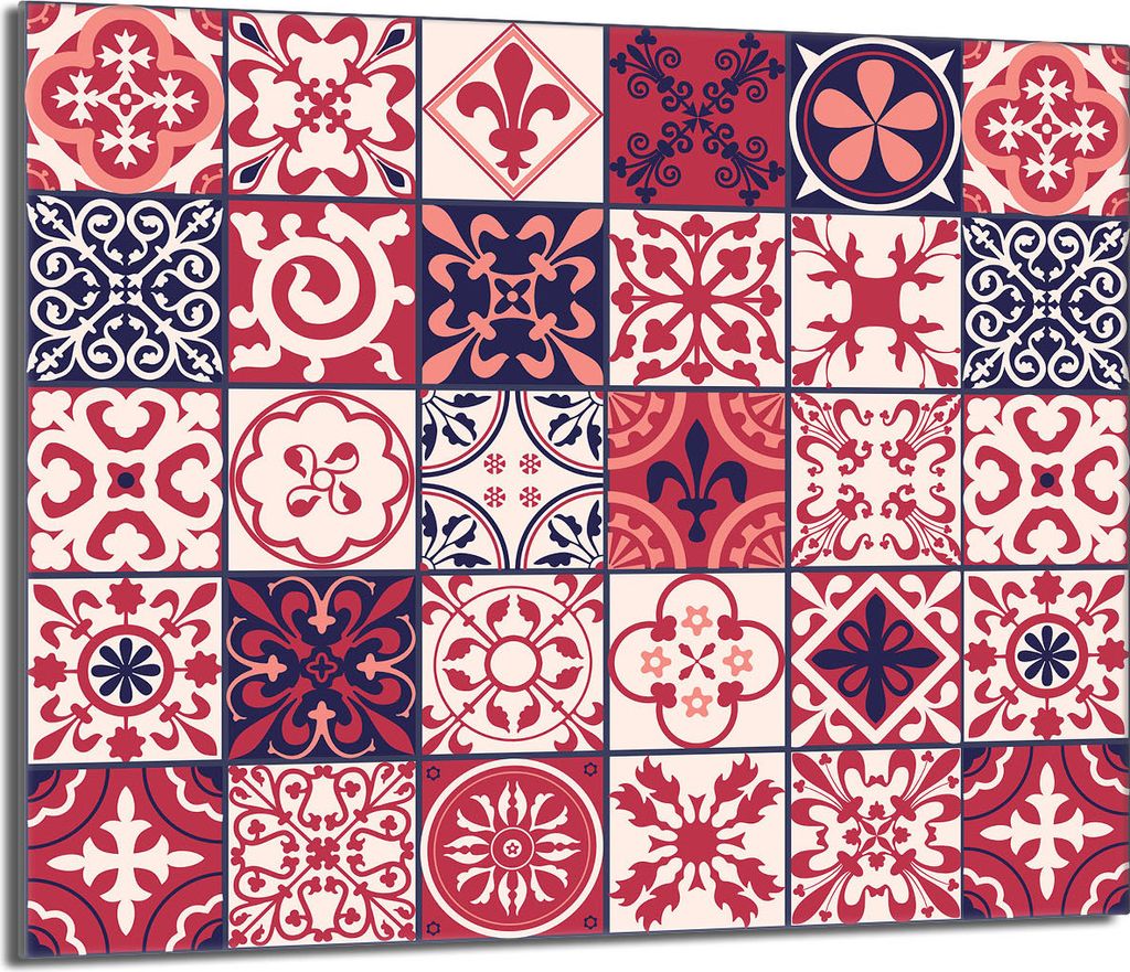 Glasschutzplatte für den Herd 60x52 Mosaik