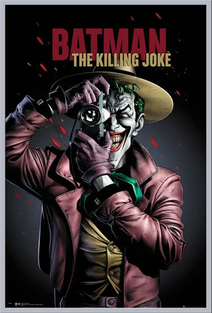 Décoration Murale Batman Killing Joke Cadre Argenté Shinsuke 61x91 cm