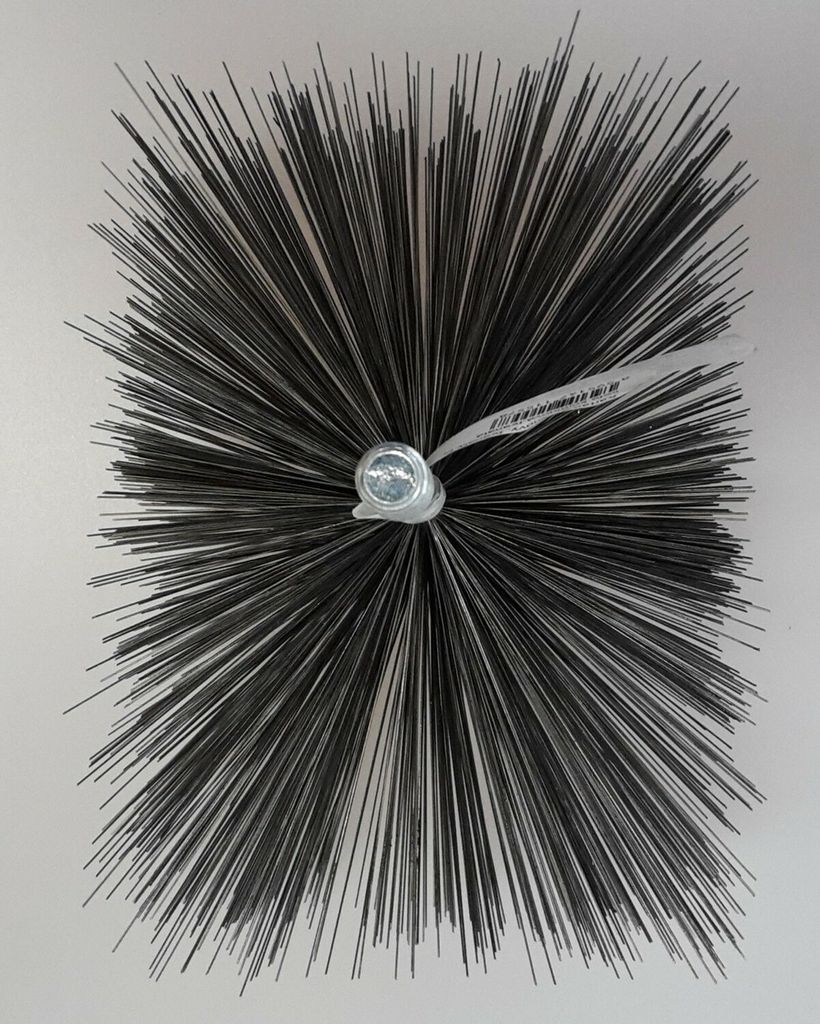 Ofenrohrbürste Kaminbürste Heizkesselbürste Kaminbesen eckig, Größe / Durchmesser:60 x 120 mm