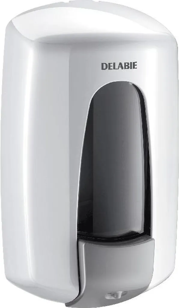 Distributeur savon ABS blanc HYPERECO 0,9l Delabie avec verrouillage