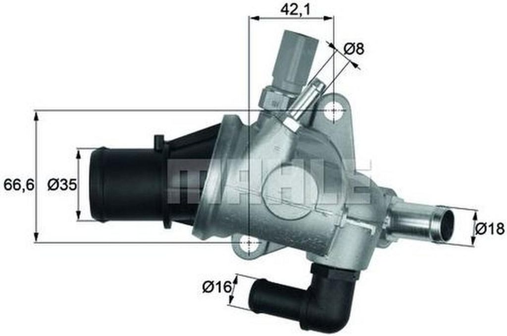 Behr Thermot-Tronik Thermostat, Kühlmittel  Ti 154 88 Produktbild 