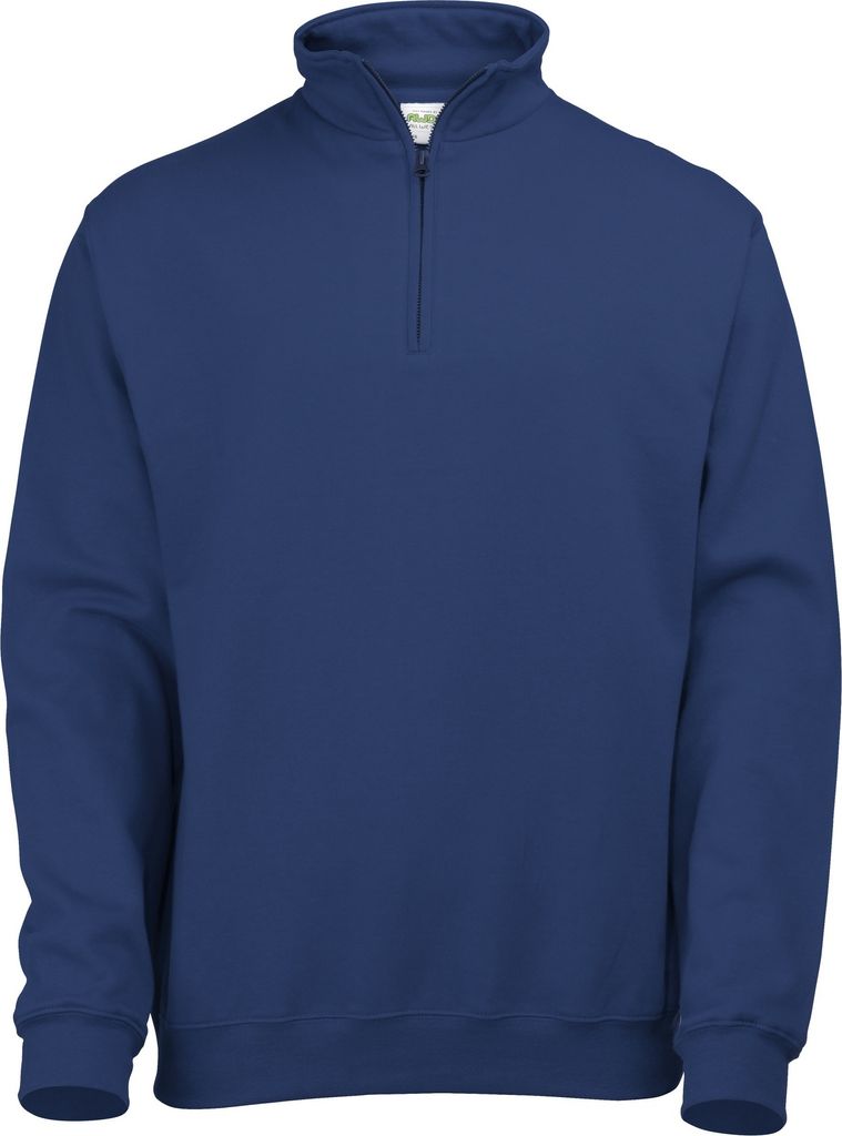Awdis Herren Sweatshirt / Pullover mit Reißverschluss am Kragen RW177 (S) (Marineblau)