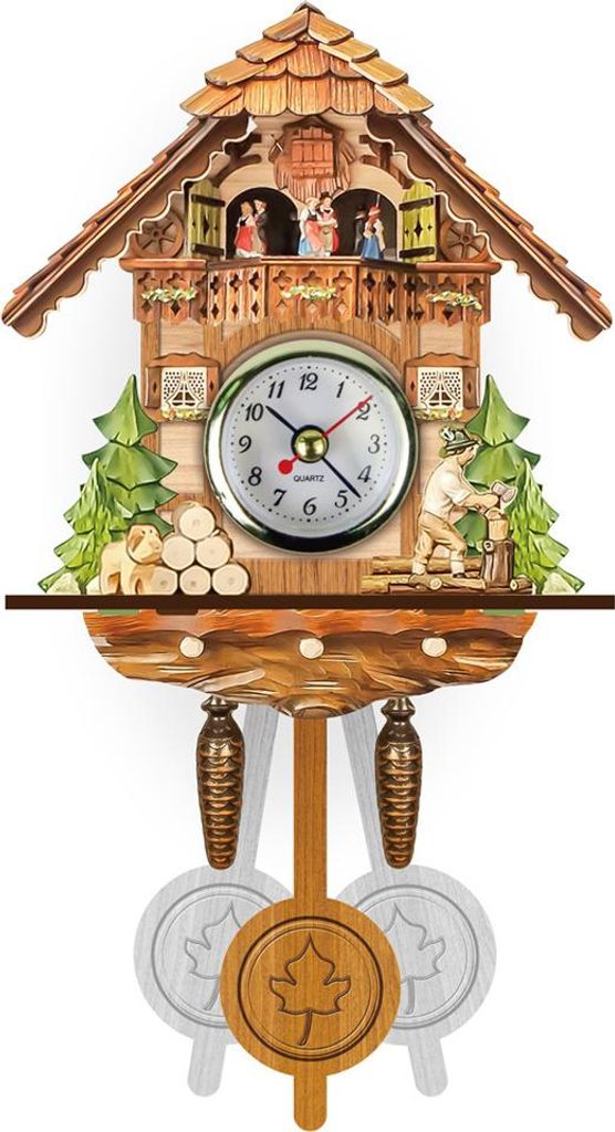 Wanduhr aus Holz, Vintage-Uhr, Wohnzimmeruhr aus Holz, handgefertigter Wecker aus Holz