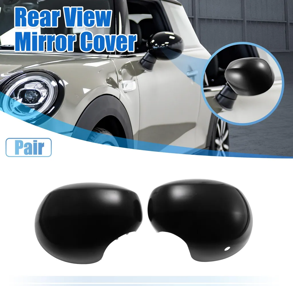 Paire Coques Rétroviseur Noir ABS pour Mini F54 Clubman - Finition de Qualité