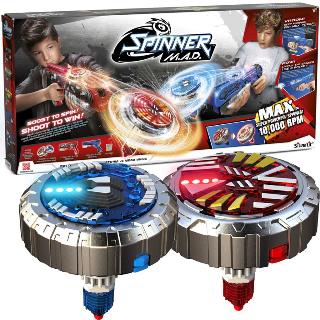 Silverlit Spinner Launcher Mad Firestorm Vs Mega Wave 86321 Image du produit 