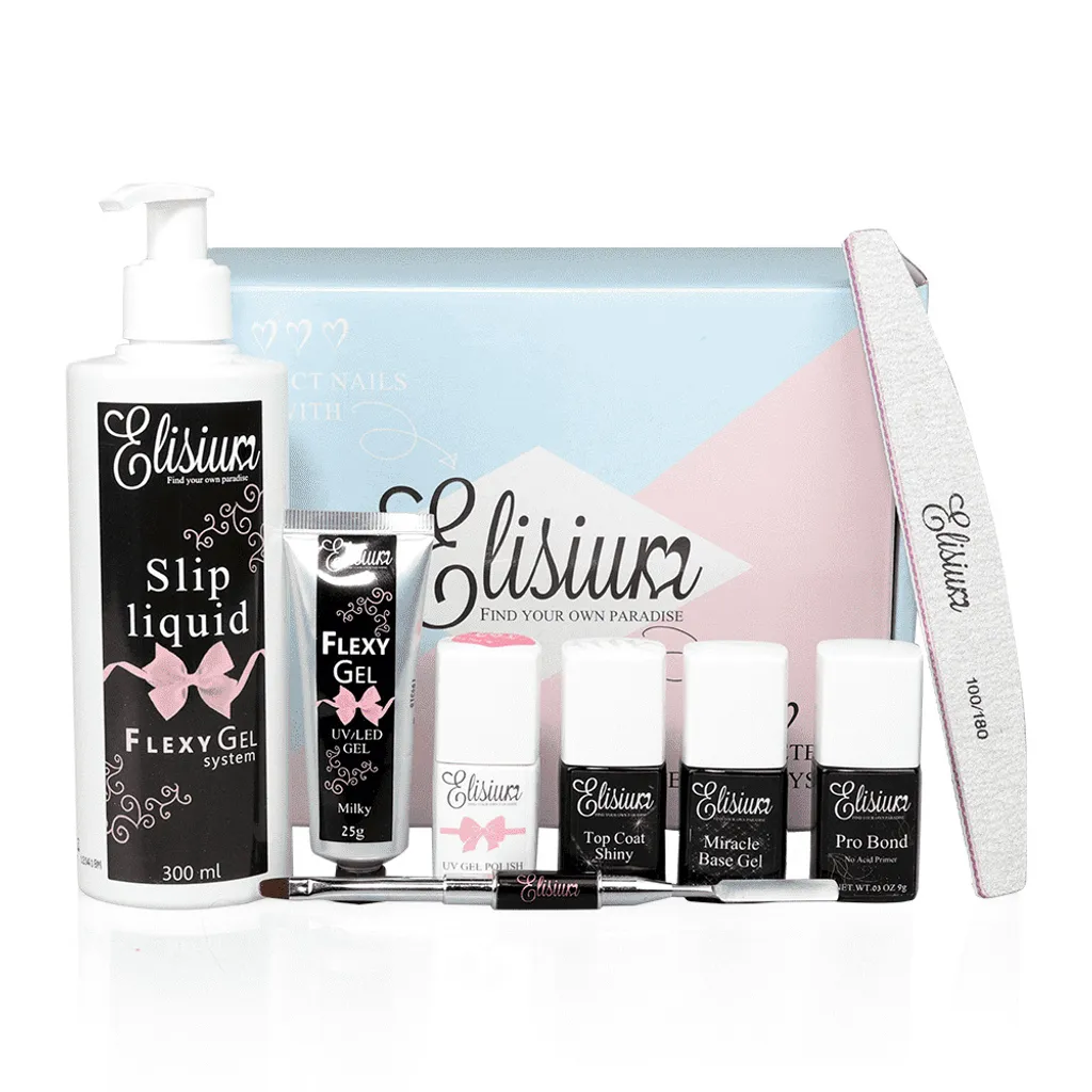 Adieu ongles cassants avec le Kit de démarrage Elisium MAXI Flexy Gel Pro