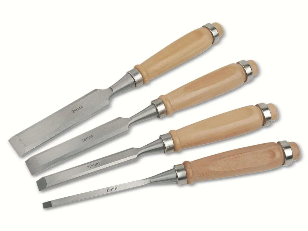 Set 4 Scalpelli Legno Brüder Mannesmann 609 - Kit Fai da Te Professionale