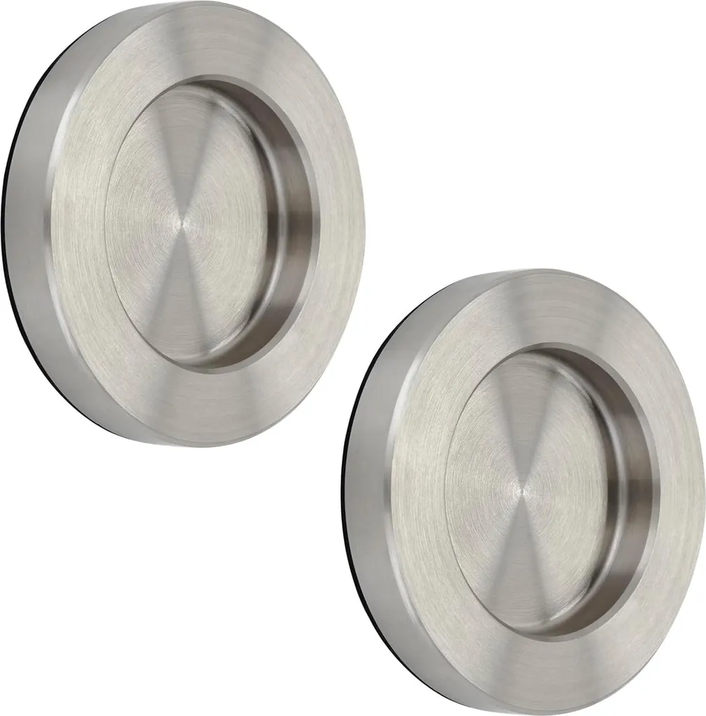 Poignée de Meuble Ronde Autocollante Inox NALA Ø 70 mm SOTECH par 2