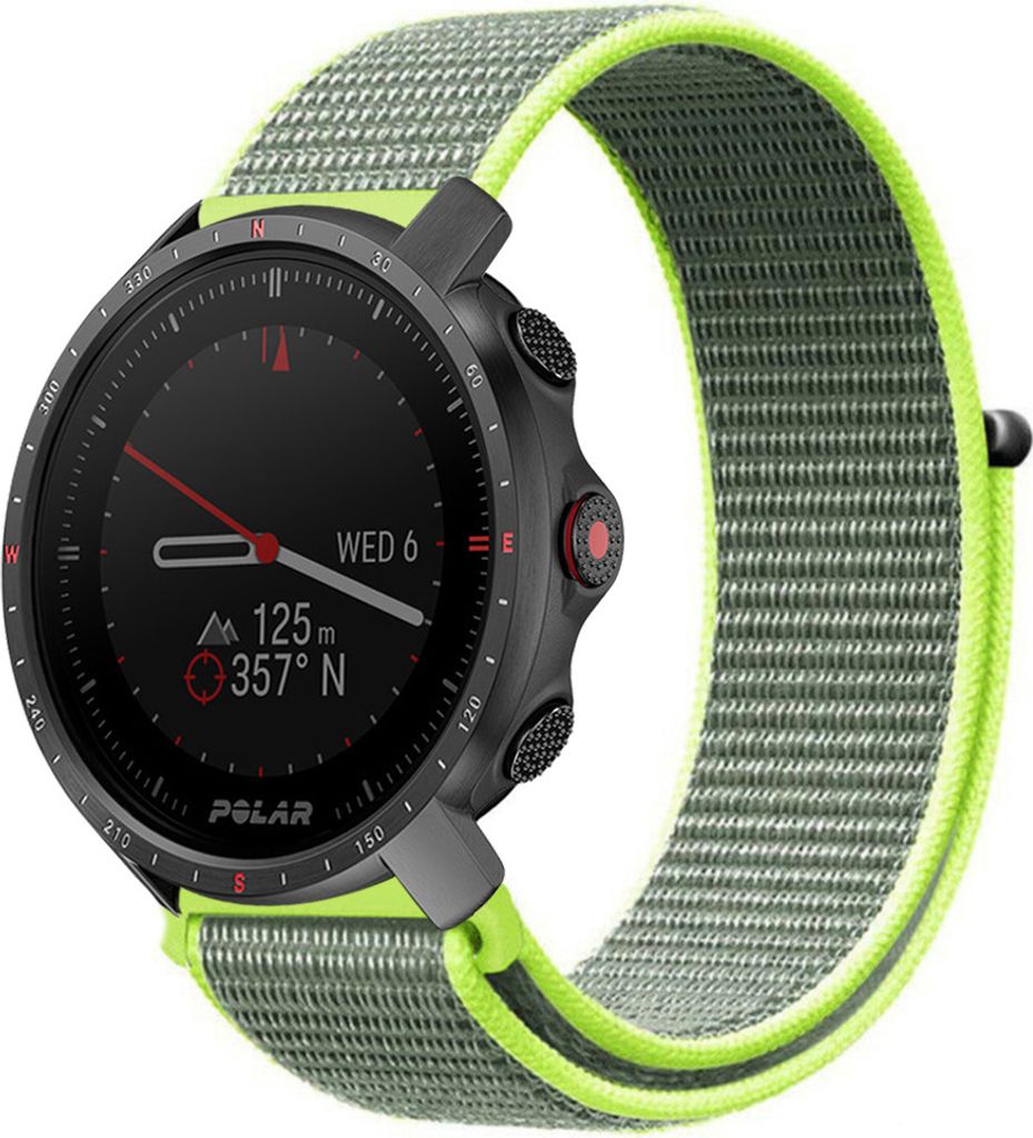 Strap-it Polar Grit X Pro Nylonarmband (Fluoreszierend)
