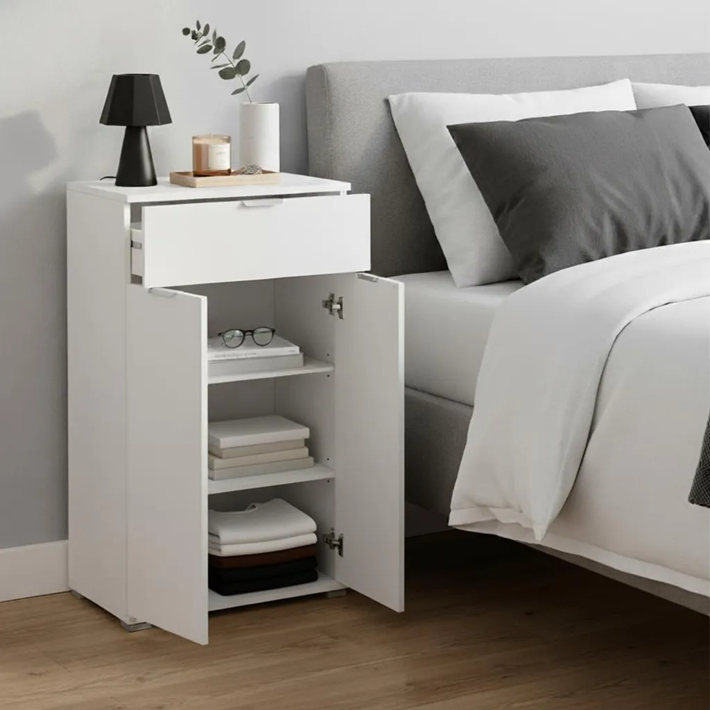 Meuble de rangement blanc compact 85 cm pour optimiser les petits espaces - 3