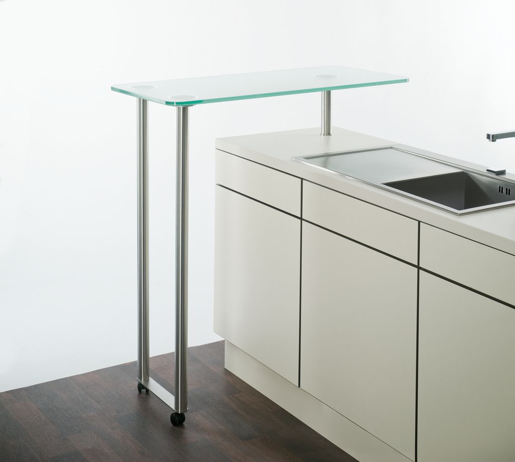 Naber Schwenkbar Turn Around. Konsole. Ap.höhe 960 mm, mit Edelstahl Konsole, 210 mm. - Trag-/Stützelement