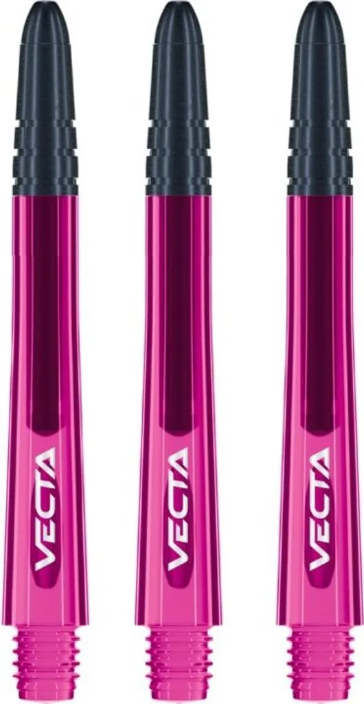 Tiges fléchettes médium Vecta de Winmau couleur verte en pack
