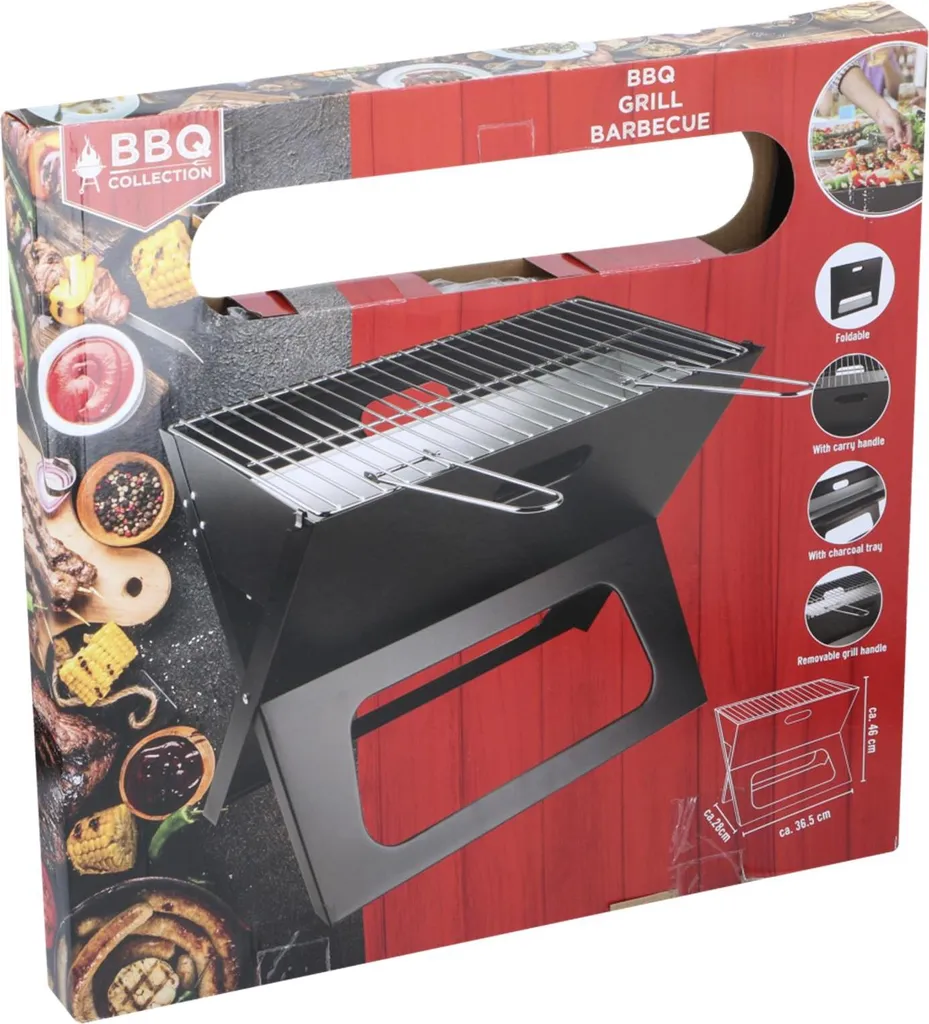 Barbecue de table pour balcon et pique-nique format pliable compact