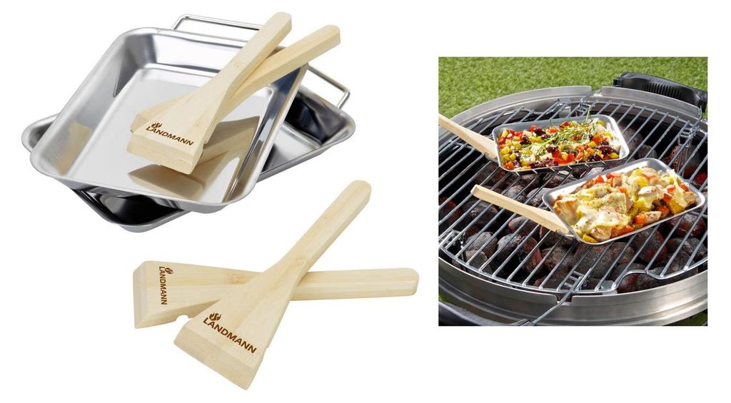 LANDMANN Grillpfännchen 2er-Set Servierpfännchen Produktbild 