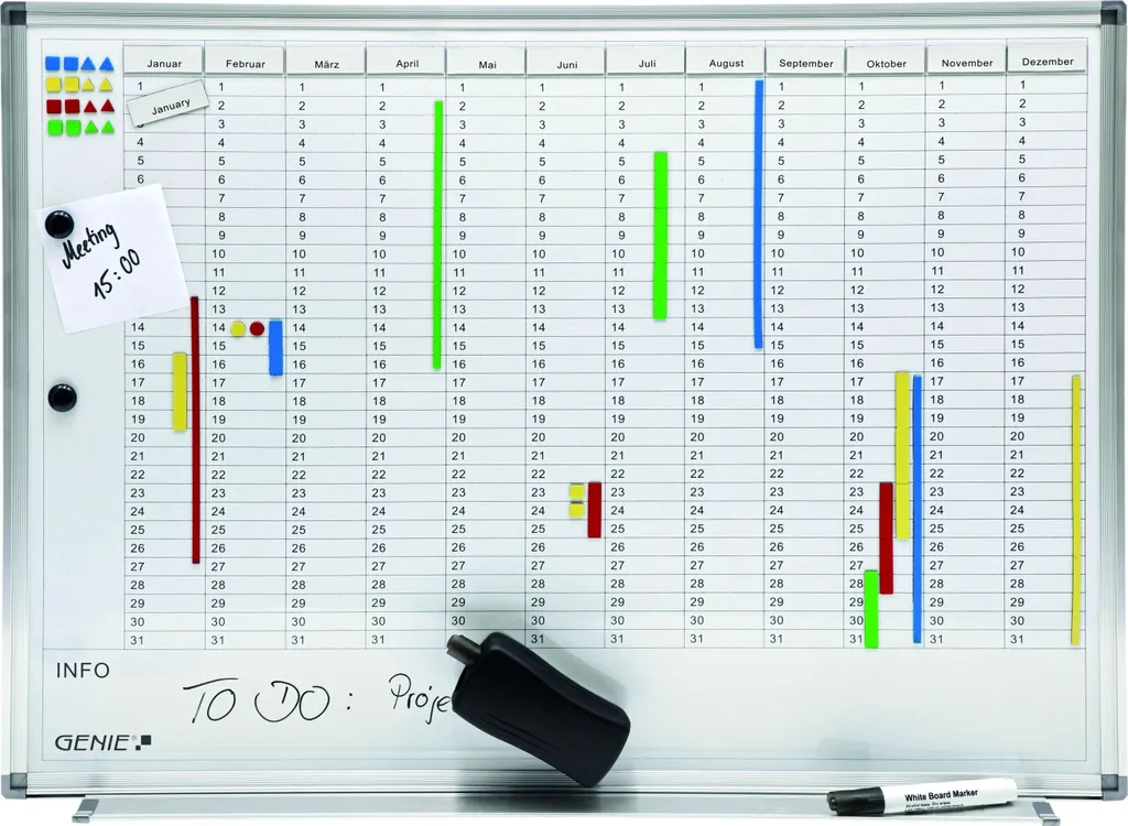 Ne manquez plus aucun rendez-vous avec le Planning Mural Genie AP2000