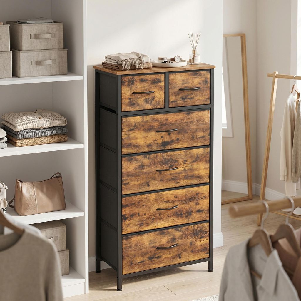 SONGMICS Kommode im modernen Stil, Schubladenschrank mit 6 Produktbild 