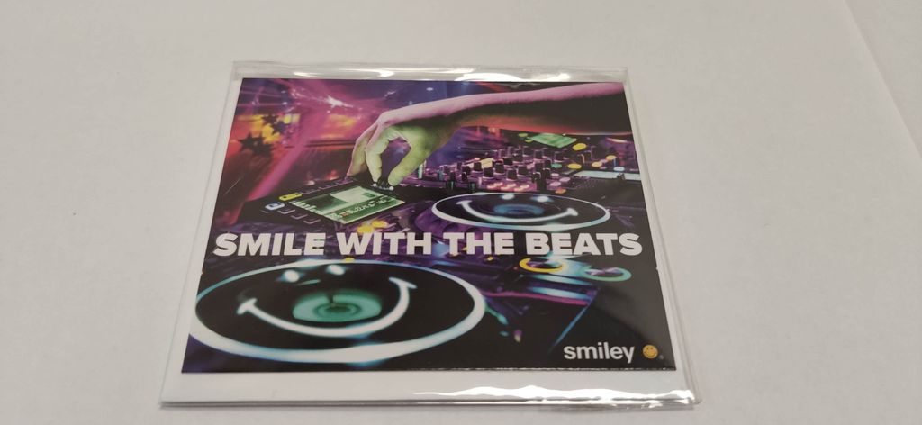 Allgemeine Wünsche – Smiley - Minikarte mit Umschlag – Smiley