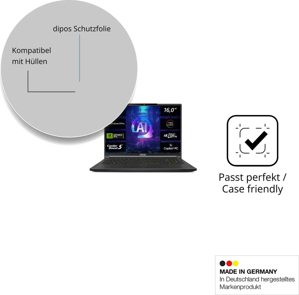 Miglior Pellicola MSI Stealth A16 AI plus: Kit 2x dipos Claro - 6