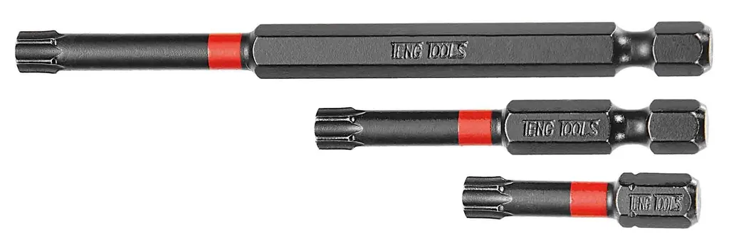 Set 5 Punte Tengtools TX40 Impact 1/4" - Alta Torsione 30mm Professionale