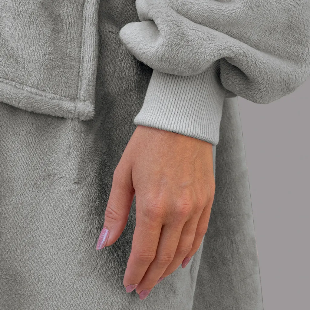 Camicetta Coperta Oversize da Viaggio | Cuscino Pelliccia Polacca - 2