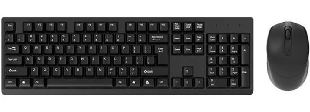 Clavier sans fil ergonomique avec souris silencieuse pour bureau et Mac