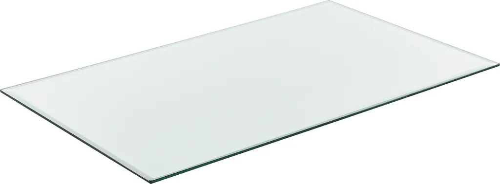 Piano in Vetro 120x65cm ESG Temperato per Tavoli e Protezione Camino