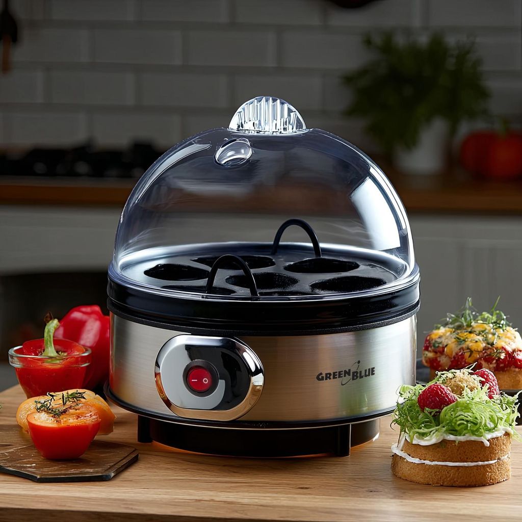 Cuit-œufs automatique 400W jusqu'à 7 œufs Gobelet gradué Image du produit 
