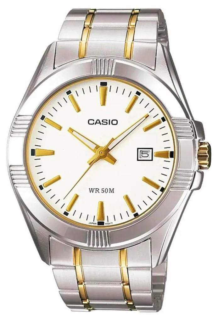 Montre Homme Casio MTP-1308SG-7AVDF bicolore argent et or élégante