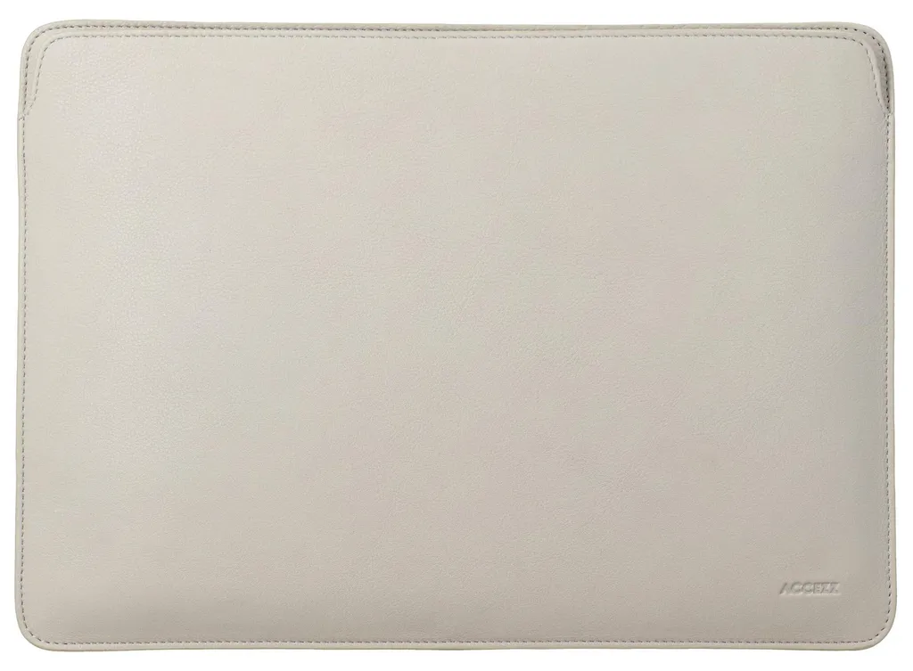Housse de transport beige pour MacBook 13 - Protection cuir de voyage