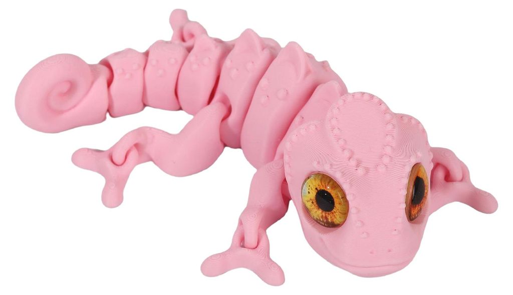 3D-gedrucktes, bewegliches Chamäleon-Modell mit Gelenken – flexibles Chamäleon-Spielzeug zum Stressabbau, ideal als Dekoration für Zuhause ode...