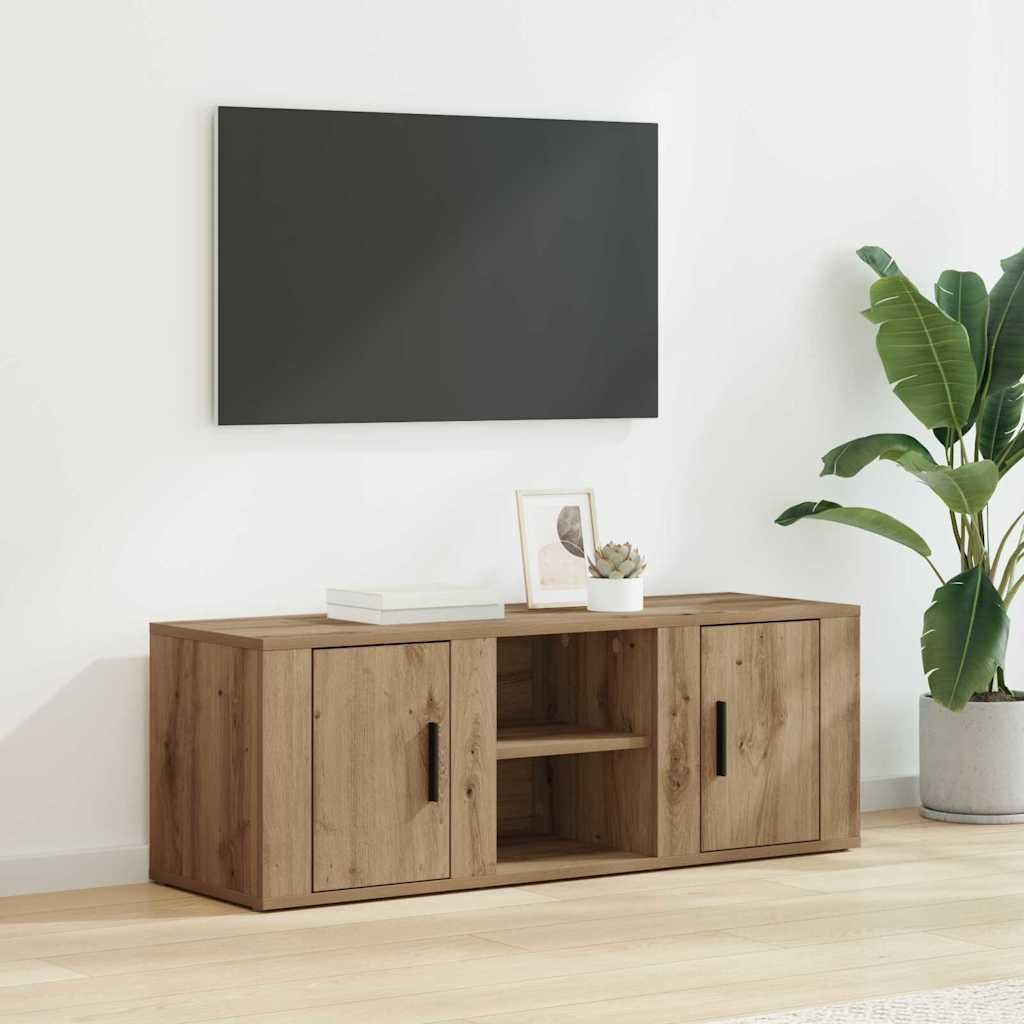 Maison Exclusive - TV-Schränk Artisan-Eiche 100 x 31,5 x 35 cm Holzwerkstoff
