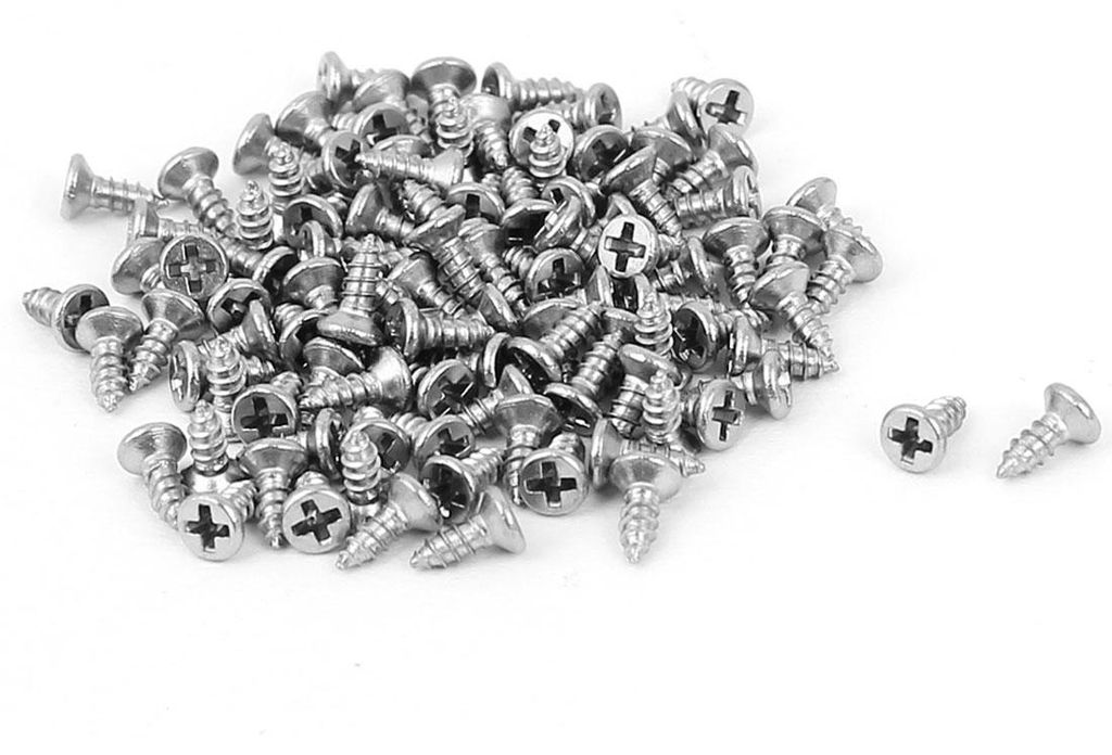 100 Stš¹ck M1.4 x 4mm Senkkopf Kreuzschlitz Blechschraube Selbstschneidend DE de