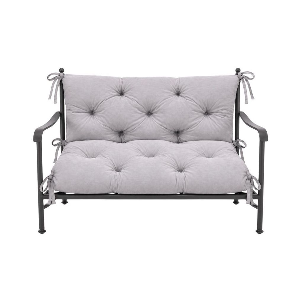 Reposapiés VBChome de 120 cm con respaldo, relleno de Imagen del producto 