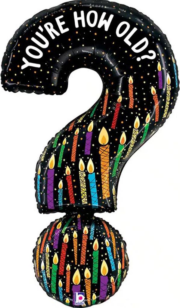 Shape Folienballon "You're How Old Question Mark" | 99 cm