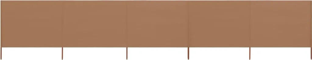 Barriera Frangivento The Living Store 6m x 80cm Taupe - Privacy e Relax