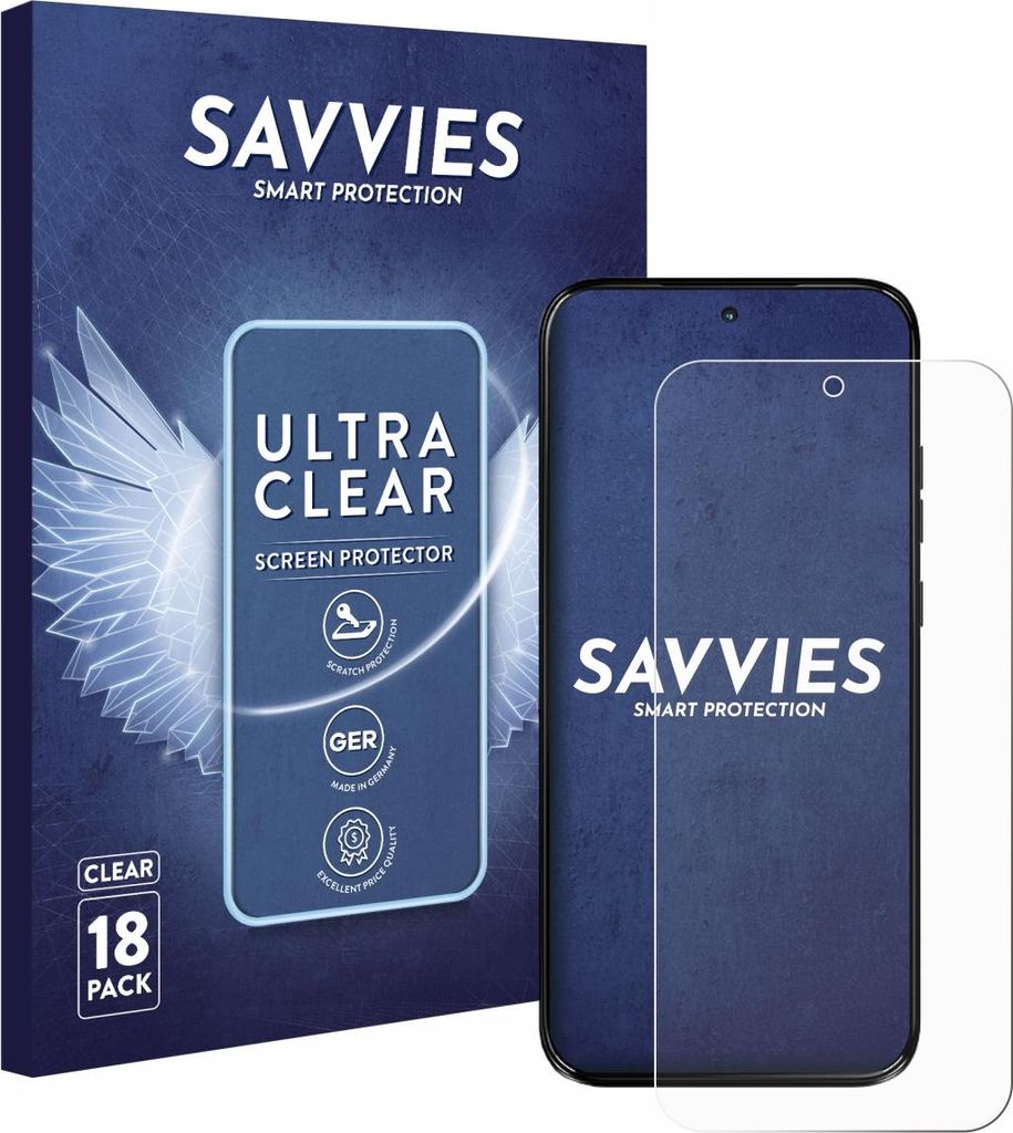 18x Für Motorola Moto G67 Schutzfolie Savvies Displayschutz Display Schutz Folie Klar Transparent
