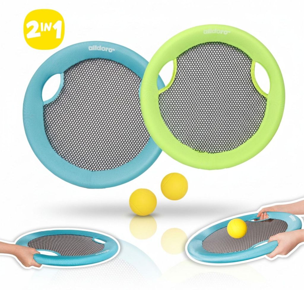 2 in 1 Beachball-Set & XL Wurfscheibe - Doppelspaß für Produktbild 
