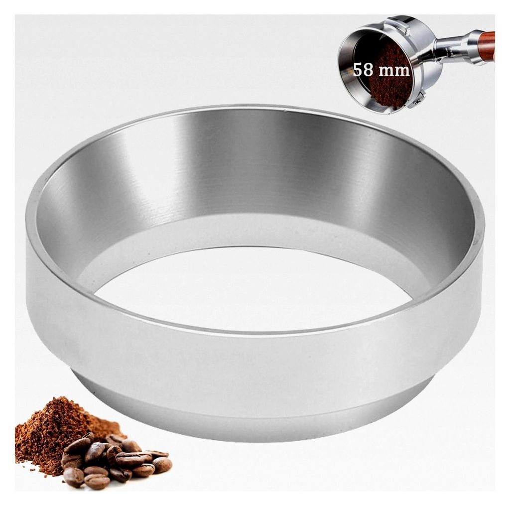 Kaffeedosierring, 58mm Espresso Siebträger Trichter, Ersatz für Espresso Trichter, Kaffee Dosiertrichter, Zubehör für Kaffeemaschinen, zur Kaff...