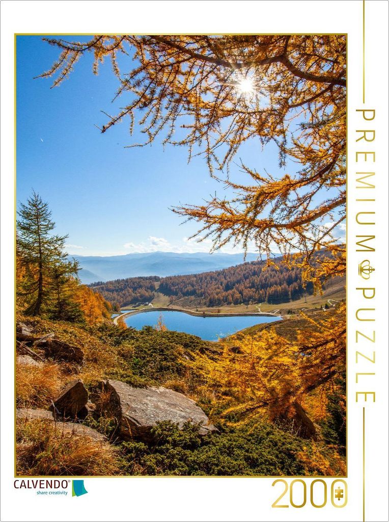 CALVENDO Puzzle Der obere Trogalmsee in Mauterndorf | 2000 Teile Lege-Größe 90x67cm Foto-Puzzle für glückliche Stunden