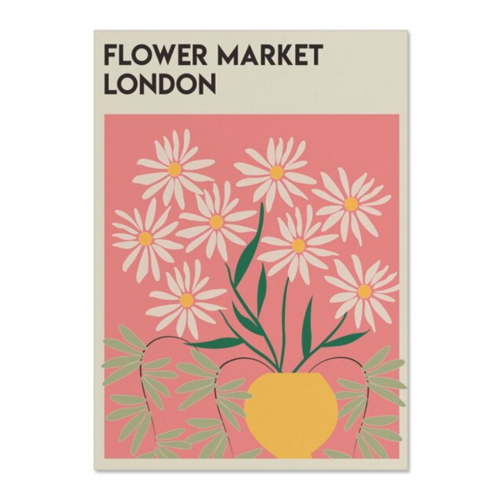 TPFLiving Kunstdruck LW-1203 (OHNE RAHMEN) Poster - Leinwand - Wandbild - Hochauflösender Giclée-Druck, langlebig und hochwertig - Blumen, Floral...