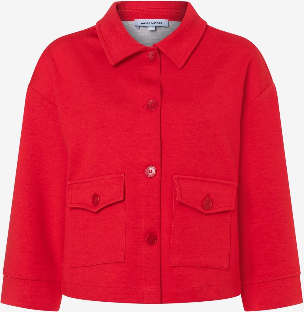 MORE & MORE Jersey-Jacket, 3/4 S 0539 tulip red 42