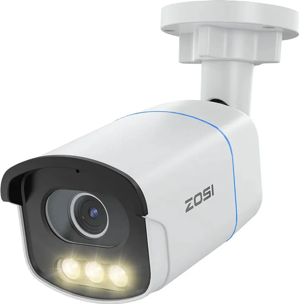 Caméra de surveillance PoE ZOSI C186 Vision Nocturne True Color F1.0