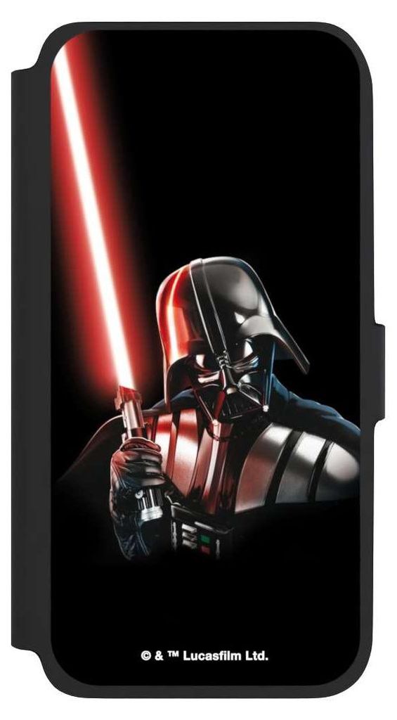 NIVOCASE Klapphülle für Samsung Galaxy A17 5G Handyhülle aus Kunst Leder NIVOflip schwarz Darth Vader Fanartikel Star Wars