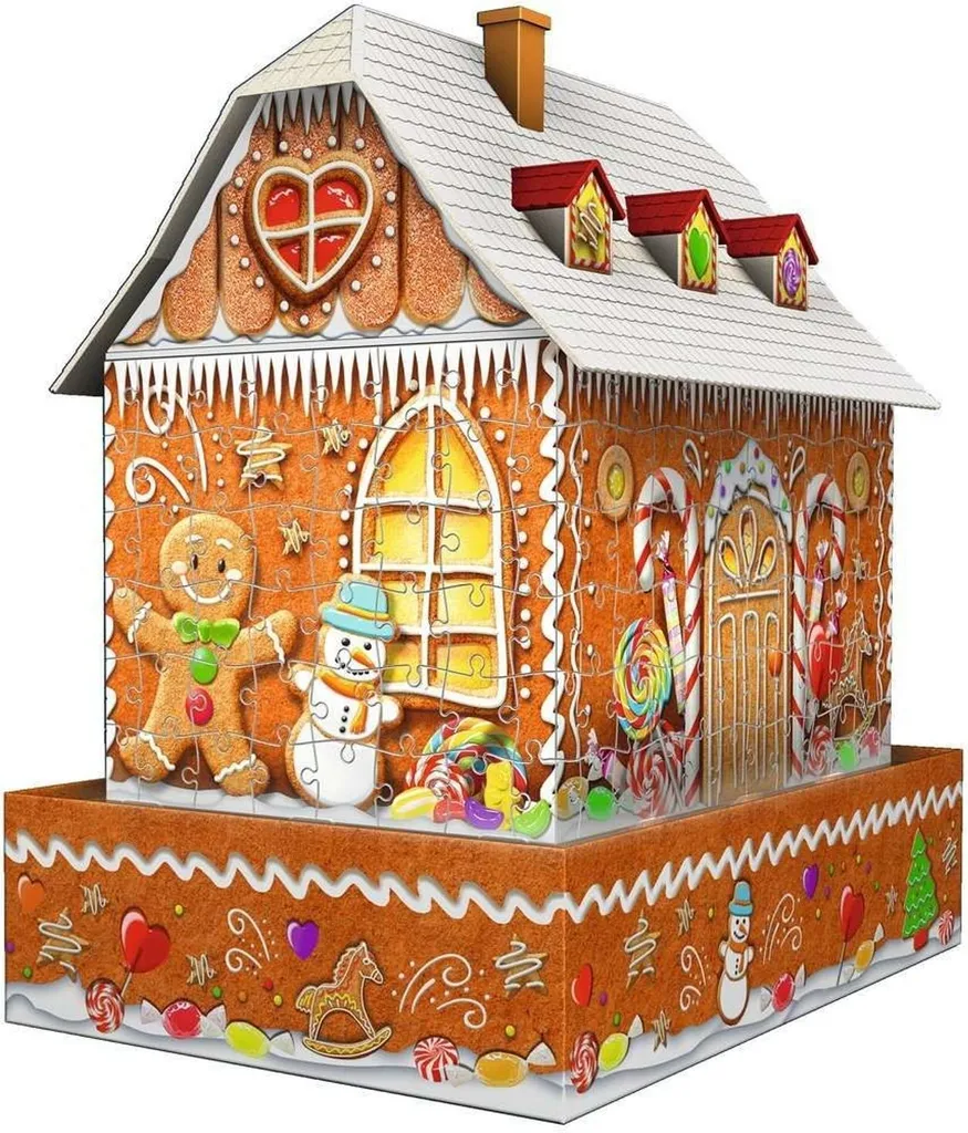 Maison pain d'épices Puzzle 3D Ravensburger 11237 Montage facile sans colle