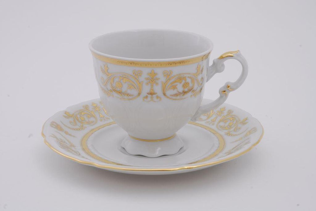 Sonata, Kaffeetasse mit Untertasse, goldene Ornamente, 150 Produktbild 
