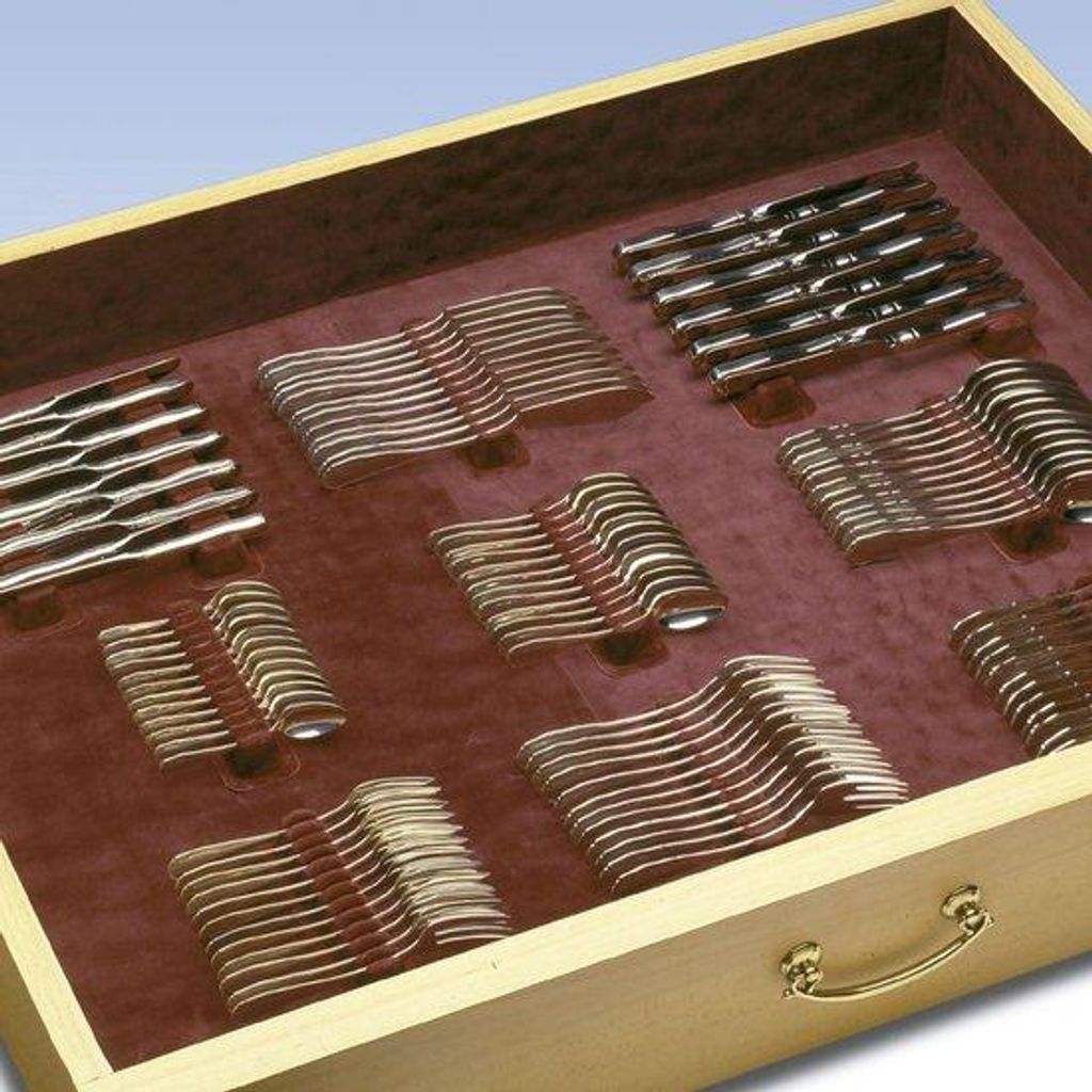Küchenbesteckbox 114 Teile Rot Praktisch Produktbild 