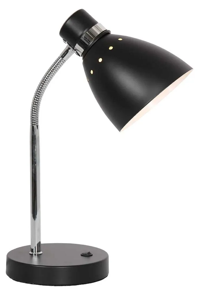 Lampe en métal noir mat Steinhauer Spring à poser, finition 33x17 cm