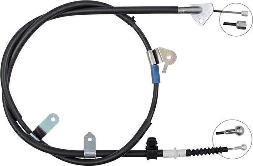 Seilzug Feststellbremse 1.665 mm Scheibenbremse A.B.S. für u.a. TOYOTA YARIS